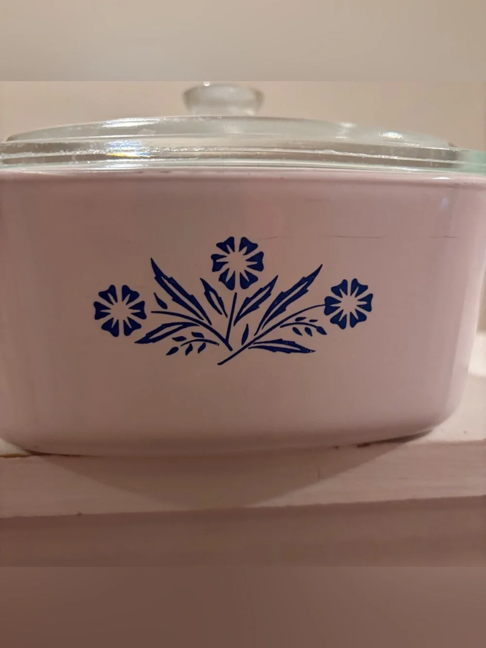 Vintage Corningware A-1-1/2-B, 1.5 Liter Casserole Dish with Pyrex Lid, Blue Cor